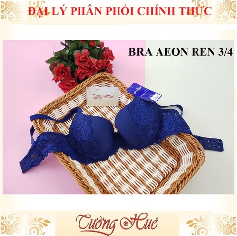 Áo lót nữ Bra Aeon áo ngực nâng phối ren nữa quả.