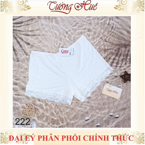 Quần Đùi Mặc Váy Cosy 222 Quần mặc váy chất cotton mềm phối ren viền