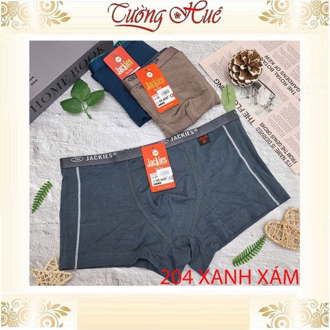 Quần Lót Nam Đùi Boxer JACKIES 204 Dạng Bảng Lưng Cỡ Nhỏ Mềm Mịn Co Dãn Thoáng Mát