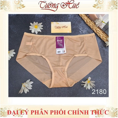 Quần Lót Nữ Thun Lạnh annie QE 2180 Cạp Vừa Viền Mông Không Đường May Đáy Nhỏ Thoáng Mát