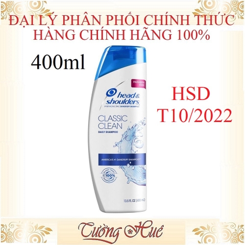 Dầu Gội Ngừa Gàu Head & Shoulders Classic Clean Daily Shampoo - 400ml