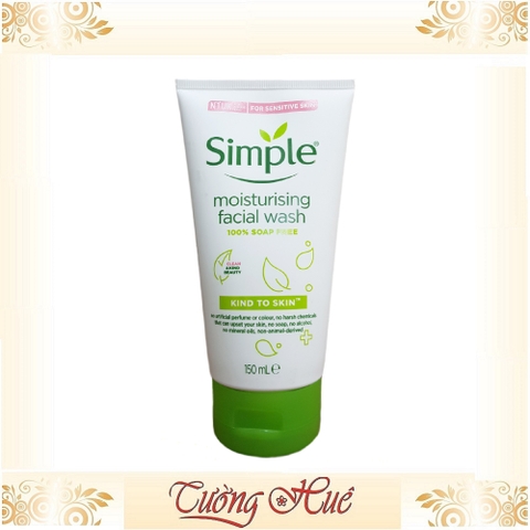 Gel rửa mặt Simple Moisturising Facial Wash - 150ml