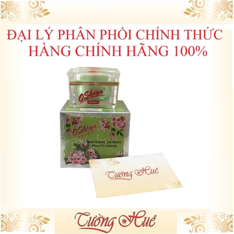 Kem dưỡng Trắng Da OSHIYA Whitening Antirich Beauty Cream - 20g - Hoa Hồng.