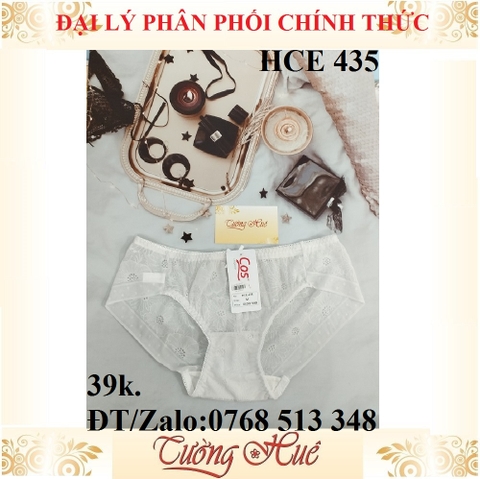 Quần lót nữ Cosy HCE 435 ren thêu hoa lưng thấp