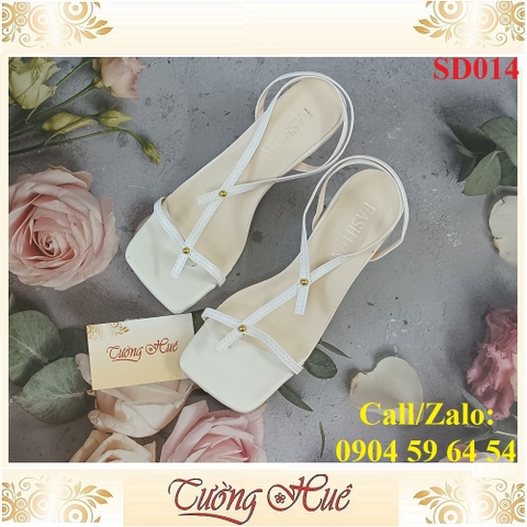 [Ảnh Thật 100%] [FULLBOX] Sandal Cao Gót Quai Mảnh Xỏ Ngón Nữ Mũi Vuông Gót Nhọn Cao 6CM - Hàng Quảng Châu