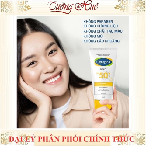 Kem Chống Nắng Cetaphil Dưỡng Ẩm Da Nhạy Cảm 50ml - 50g