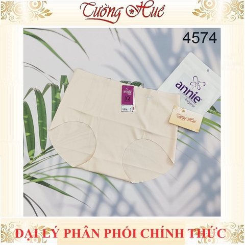 Quần lót nữ annie 4574 Quần lót su đúc lưng cao bao phủ nguyên mông không viền may.