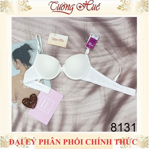 Áo lót nữ annie 8131 Áo lót trơn có gọng xẻ V sâu mút vừa 2cm cúp A B.