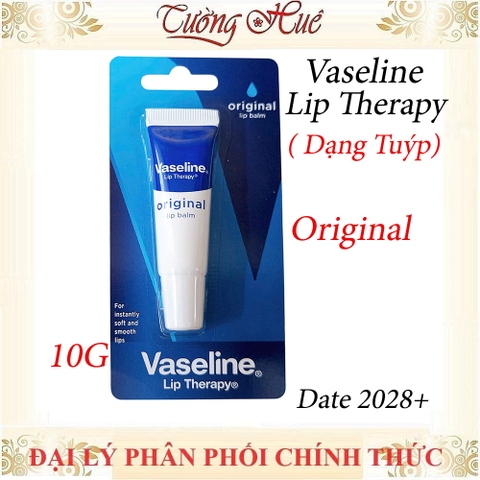 Dưỡng Vaseline Lip Therapy Original Lip Balm Mềm Mịn - 10g ( Dạng Tuýp)