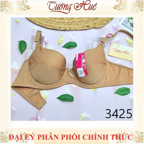 Áo Lót Nữ Thái Lan ONONO TB3425 Có Gọng Trơn Mút Mỏng 2 Móc Cài.