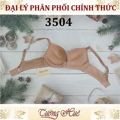 Áo lót nữ Bon Bon BSCB 3504 Có Gọng Phối Ren Đệm Mút 3cm.