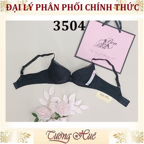 Áo lót nữ Bon Bon BSCB 3504 Có Gọng Phối Ren Đệm Mút 3cm.