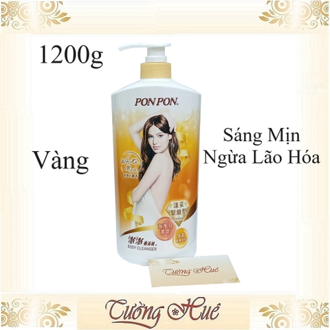 Sữa Tắm Nữ Pon Pon Đài Loan Nhiều Mùi - 1200g