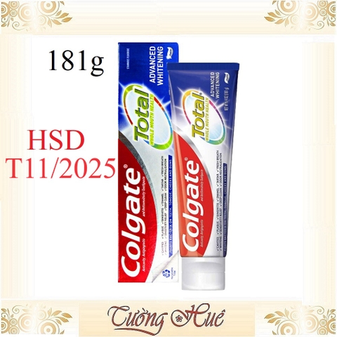 Kem Đánh Răng Colgate Total Whitening - 181g