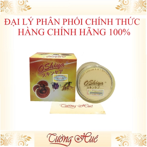 Kem Dưỡng Trắng Da OSHIYA Collagen - Linh Chi - Đông Trùng Hạ Thảo - 20g.