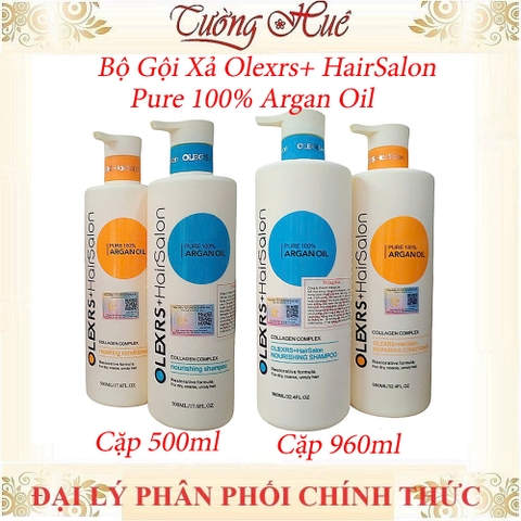 Bộ Gội Xả Olexrs+ HairSalon Pure 100% Argan Oil ( Có Lựa Chọn )