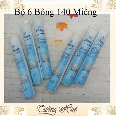 Bông Tẩy Trang Elegant Beauty - 140 Miếng