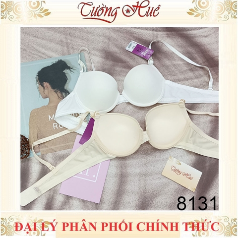 Áo lót nữ annie 8131 Áo lót trơn có gọng xẻ V sâu mút vừa 2cm cúp A B.