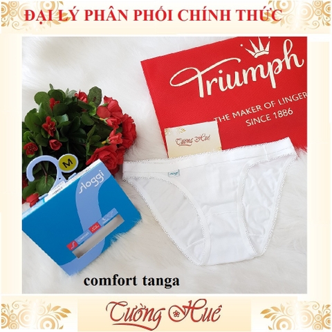 Quần lót nữ Triumph Comfort Tanga quần lót cotton mịn lưng thấp.