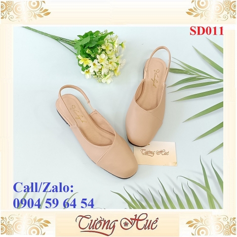 [Ảnh Thật 100%] Giày Sandal Bệt Nữ Bít Mũi Mũi Vuông Quai Hậu Hở Gót