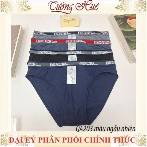 Quần Lót Nam Tam Giác Enow’s QA203 Cao Cấp Cotton Co Giãn 4 Chiều