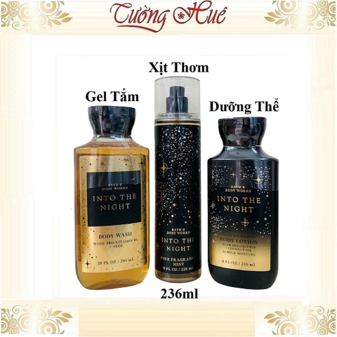 Tắm và Dưỡng Thể Hương Nước Hoa Bath & Body Works Into The Night (Có Lựa Chọn)