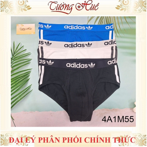 Quần Lót Nam Cotton Adidas 4A1M55 Mềm Mịn Thấm Hút (Form Quần lớn, khách nên lùi 2 size)