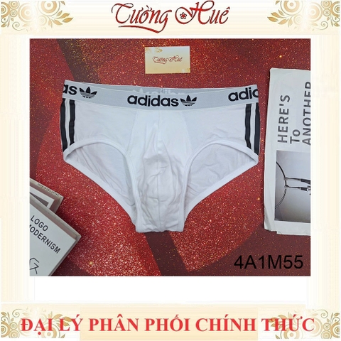 Quần Lót Nam Cotton Adidas 4A1M55 Mềm Mịn Thấm Hút (Form Quần lớn, khách nên lùi 2 size)