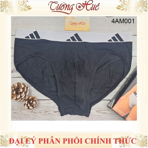 Quần Lót Nam Cotton Adidas 4AM001 Mềm Mịn Thấm Hút KiểuTối Giản (Form Quần lớn, khách nên lùi 2 size)