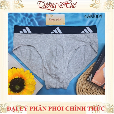 Quần Lót Nam Cotton Adidas 4AM001 Mềm Mịn Thấm Hút KiểuTối Giản (Form Quần lớn, khách nên lùi 2 size)