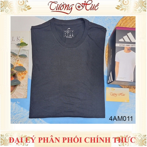 Áo Lót Nam Adidas 4AM011 Thun Cotton Cổ Tròn Kiểu T Shirt (FORM ÁO LỚN, KHÁCH NÊN LÙI 2 SIZE)