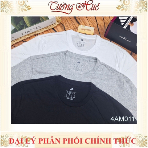 Áo Lót Nam Adidas 4AM011 Thun Cotton Cổ Tròn Kiểu T Shirt (FORM ÁO LỚN, KHÁCH NÊN LÙI 2 SIZE)