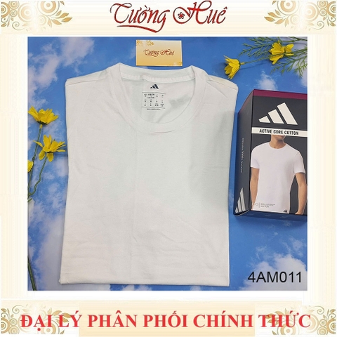 Áo Lót Nam Adidas 4AM011 Thun Cotton Cổ Tròn Kiểu T Shirt (FORM ÁO LỚN, KHÁCH NÊN LÙI 2 SIZE)