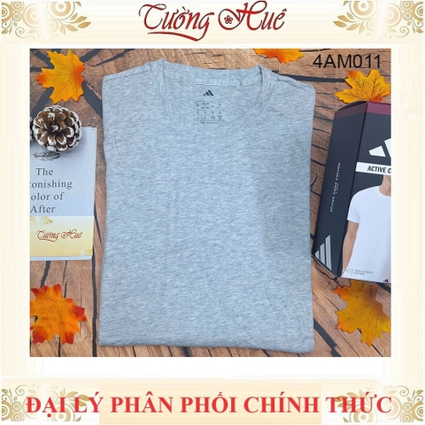 Áo Lót Nam Adidas 4AM011 Thun Cotton Cổ Tròn Kiểu T Shirt (FORM ÁO LỚN, KHÁCH NÊN LÙI 2 SIZE)