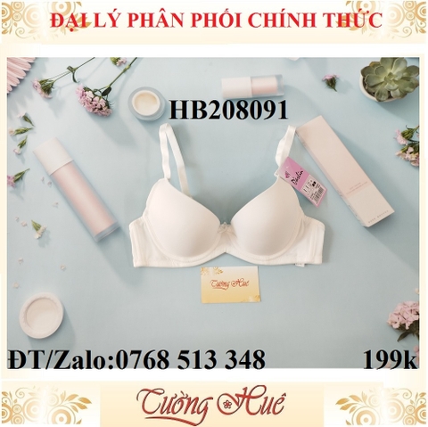 Áo lót nữ Darlin HB208091 mút mỏng trơn.