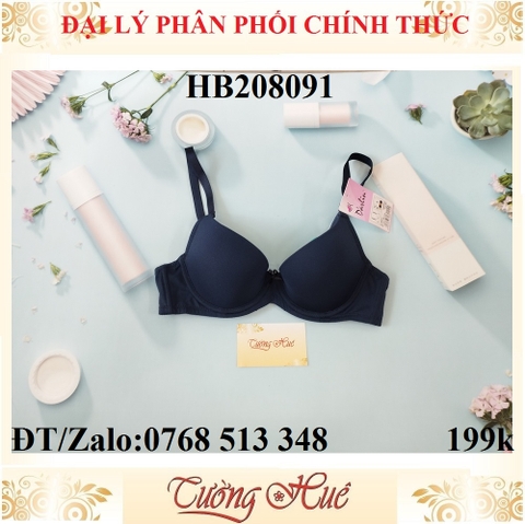 Áo lót nữ Darlin HB208091 mút mỏng trơn.