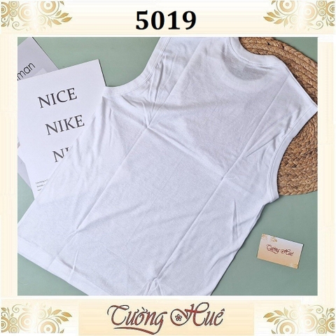 Áo thun nam G-Mark Gunze 5019 (áo không tay size S -M -L -XL) màu trắng.