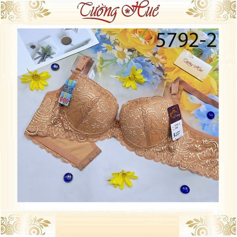 Áo Lót Nữ Iway 5792-2 Ren Thêu Có Gọng Mút Đệm 2 cm Bản Lưng Lớn 3 Móc Cài