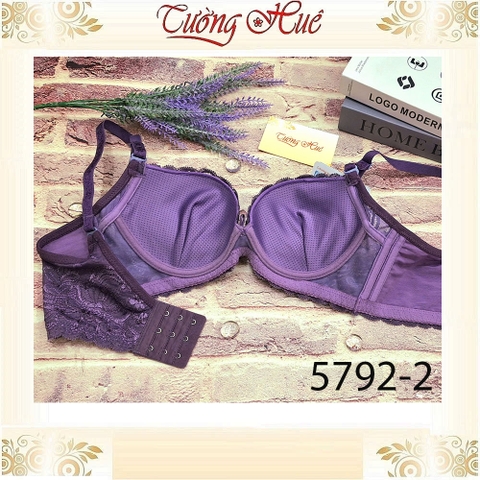 Áo Lót Nữ Iway 5792-2 Ren Thêu Có Gọng Mút Đệm 2 cm Bản Lưng Lớn 3 Móc Cài