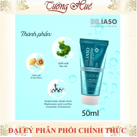 Kem Dưỡng Ẩm Và Phục Hồi Da DR.IASO CICA-MACA CREAM D34 50ml