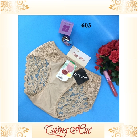 Quần lót nữ Chen 603 quần lót phối ren thêu hoa nguyên mông.