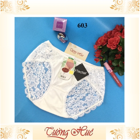 Quần lót nữ Chen 603 quần lót phối ren thêu hoa nguyên mông.
