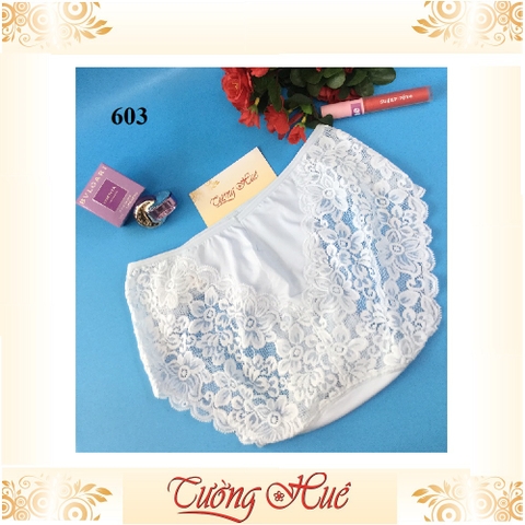 Quần lót nữ Chen 603 quần lót phối ren thêu hoa nguyên mông.
