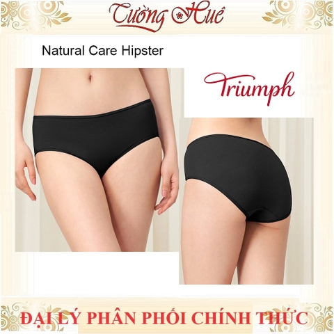 Quần lót nữ Triumph Natural Care Hipster Quần lót nữ cotton lưng cao vừa màu trơn.