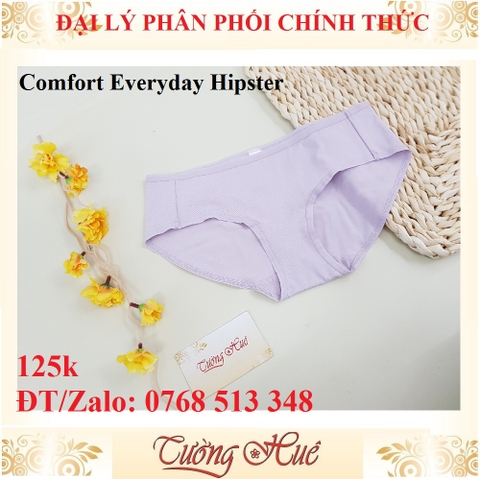 Quần lót nữ Triumph Sloggi Comfort Everyday Hipster quần cotton trơn lưng vừa.