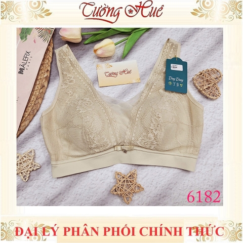 Áo Lót Nữ Ding Dang 6182 Dang Bra Không Gọng Mút Mỏng Bảng Lưng To 3 Móc cài