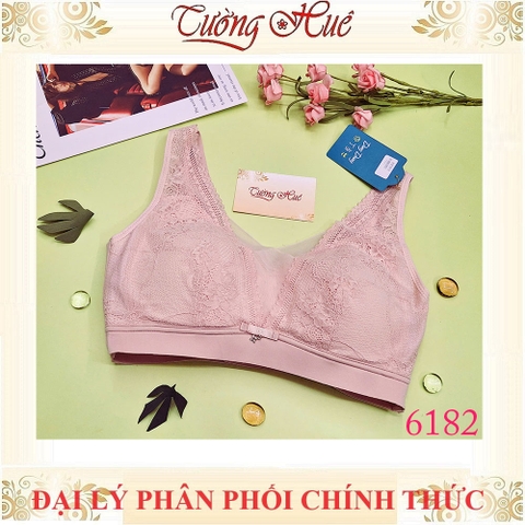 Áo Lót Nữ Ding Dang 6182 Dang Bra Không Gọng Mút Mỏng Bảng Lưng To 3 Móc cài