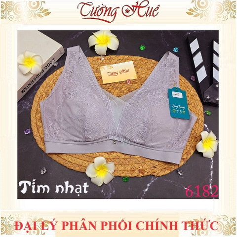 Áo Lót Nữ Ding Dang 6182 Dang Bra Không Gọng Mút Mỏng Bảng Lưng To 3 Móc cài