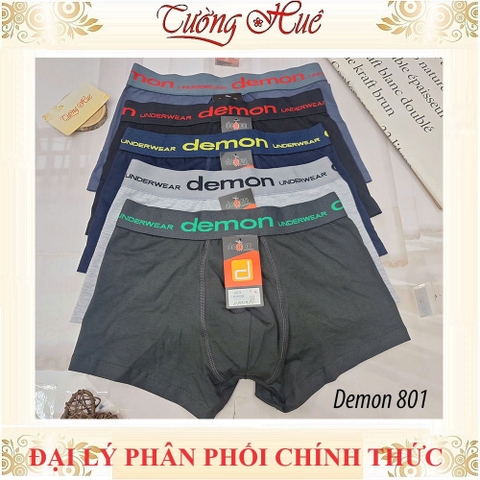 Quần Lót Nam Đùi Cotton Demon 801 Co Giãn Thoáng Mát Mặc Hằng Ngày