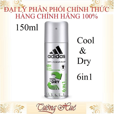 [HàngChínhHãng]Xịt Khử Mùi Nam Adidas Deo Body Spray - 150ml ( Lựa Chọn Mùi )